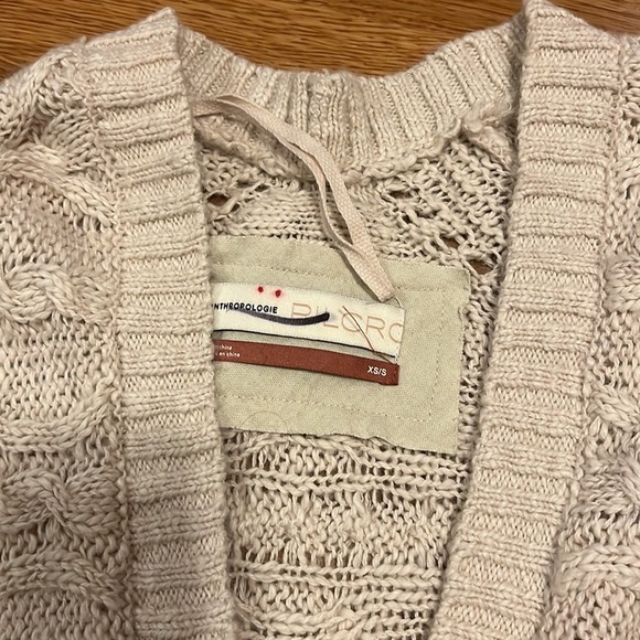 NWT Anthropologie Pilcro Jemma Cable Knit Cardigan M/L - Picture 13 of 16